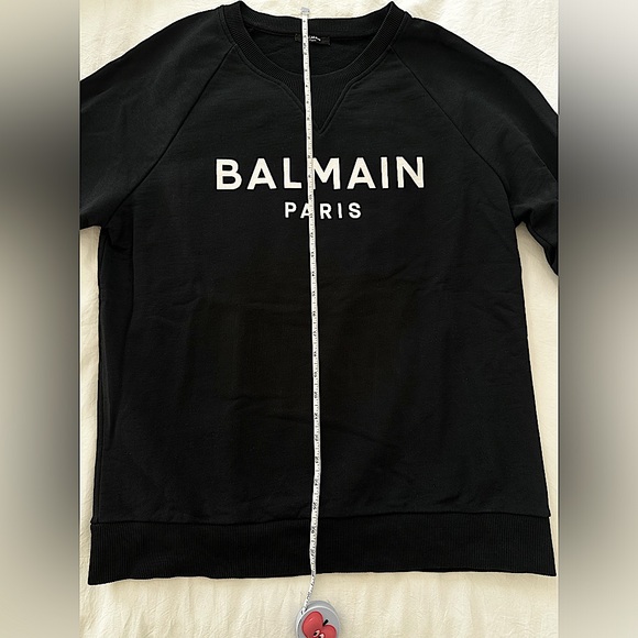 Balmain Foil Sweatshirt ‘Noir/Argent’ - Picture 11 of 16